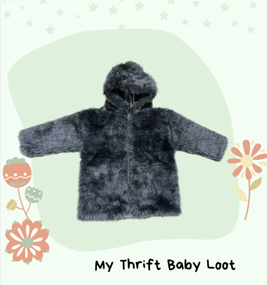 New unisex furry jacket (18-36 months)
